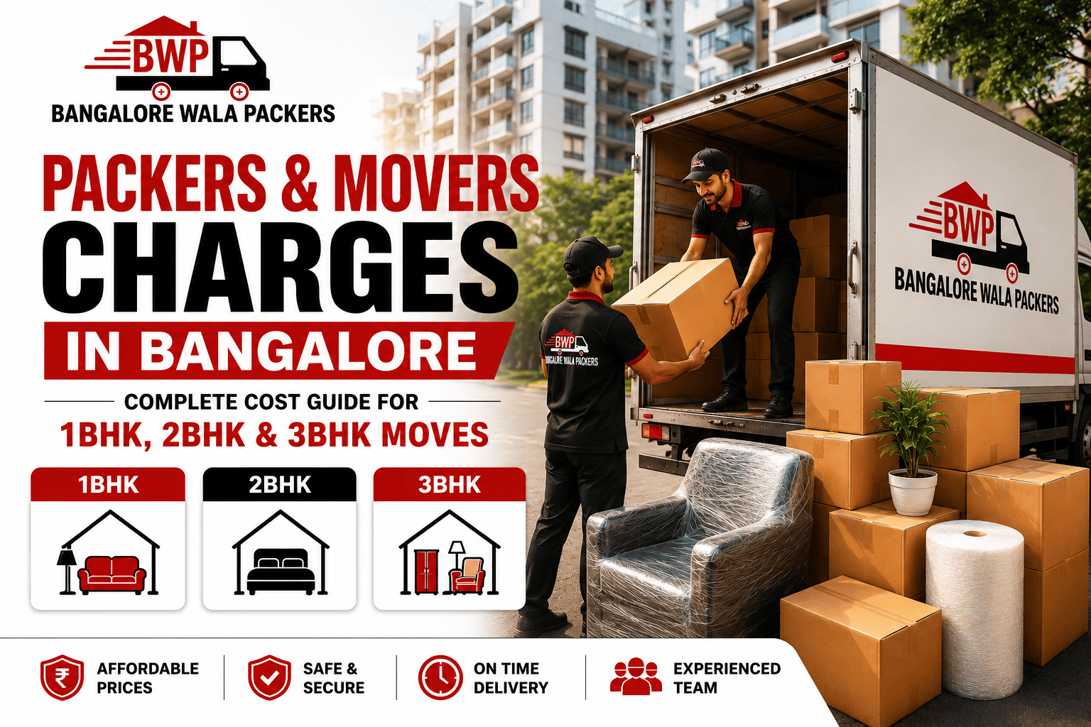 Packers and Movers Charges in Bangalore: Complete Cost Guide for 1BHK, 2BHK & 3BHK Moves